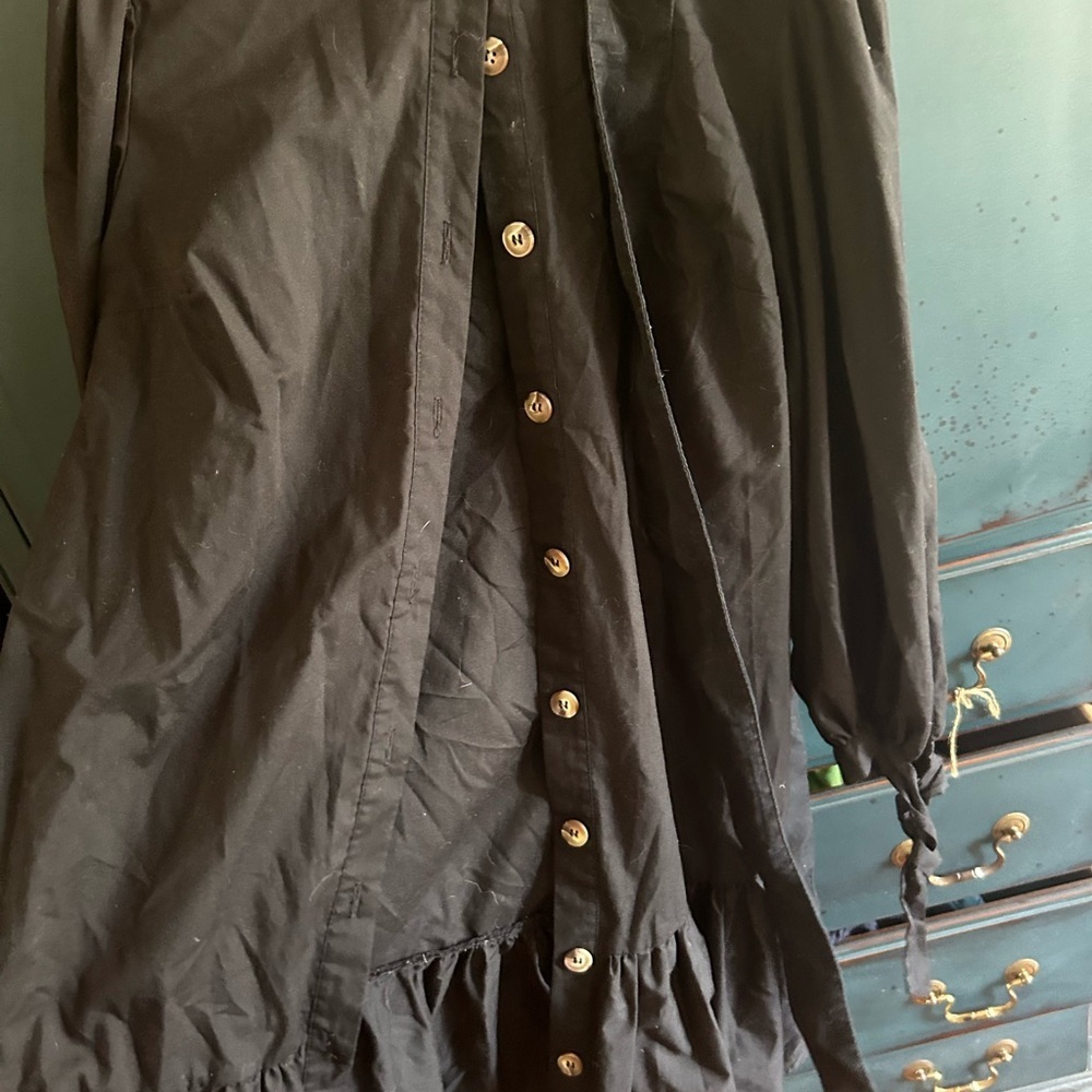 ASOS Black Button-Up Dress